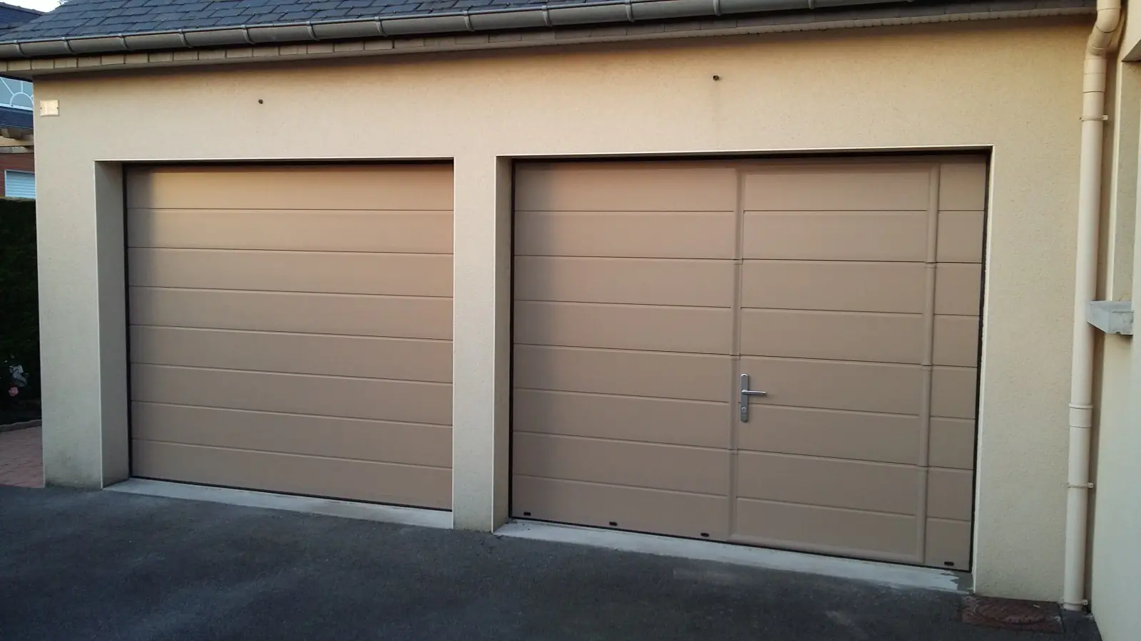 installation Porte sectionnelle