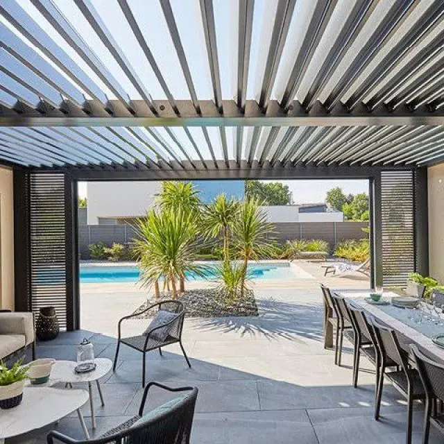 Une pergola au style moderne et épuré