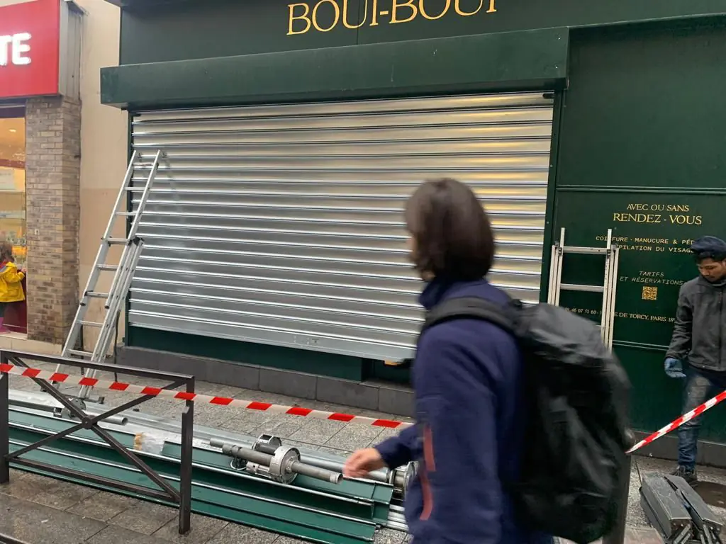 prix dépannage rideau métallique