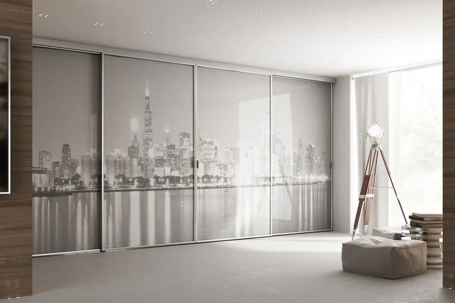 Porte coulissante artistique pour décorer une pièce