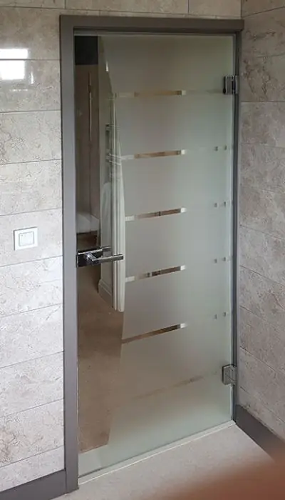 prix porte intérieure en verre trempé