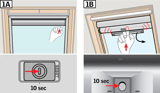 Réinitialiser et reprogrammer la télécommande du volet Velux