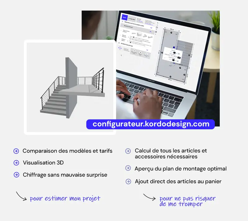 Configurateur 3d garde-corps intérieur extérieur – Kordo