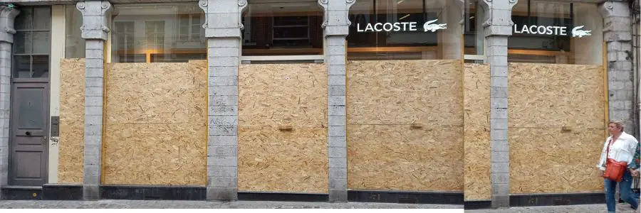 protection vitrine magasin