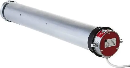 Moteur tubulaire intégré sur l'axe