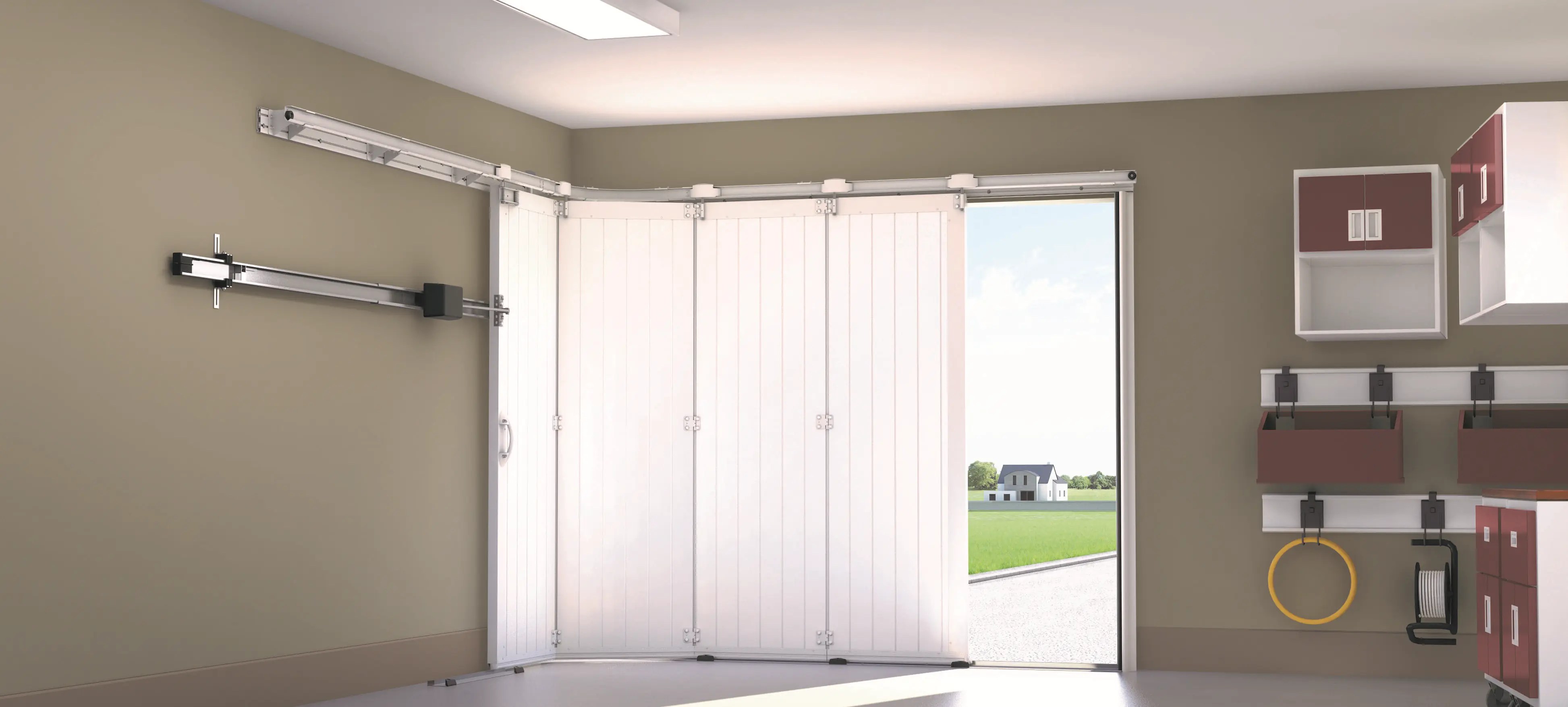 installer une porte de garage sectionnelle avec portillon ?