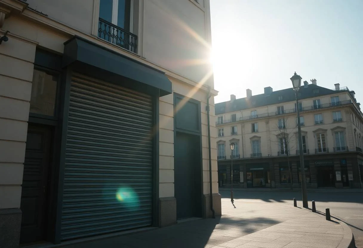 Branchement boite a cle rideau metallique
