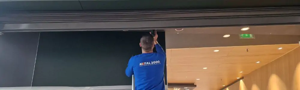 Installation rideau métallique Le Mans