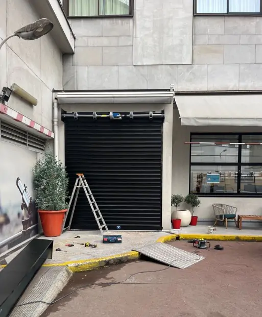 changement moteur rideau métallique arras