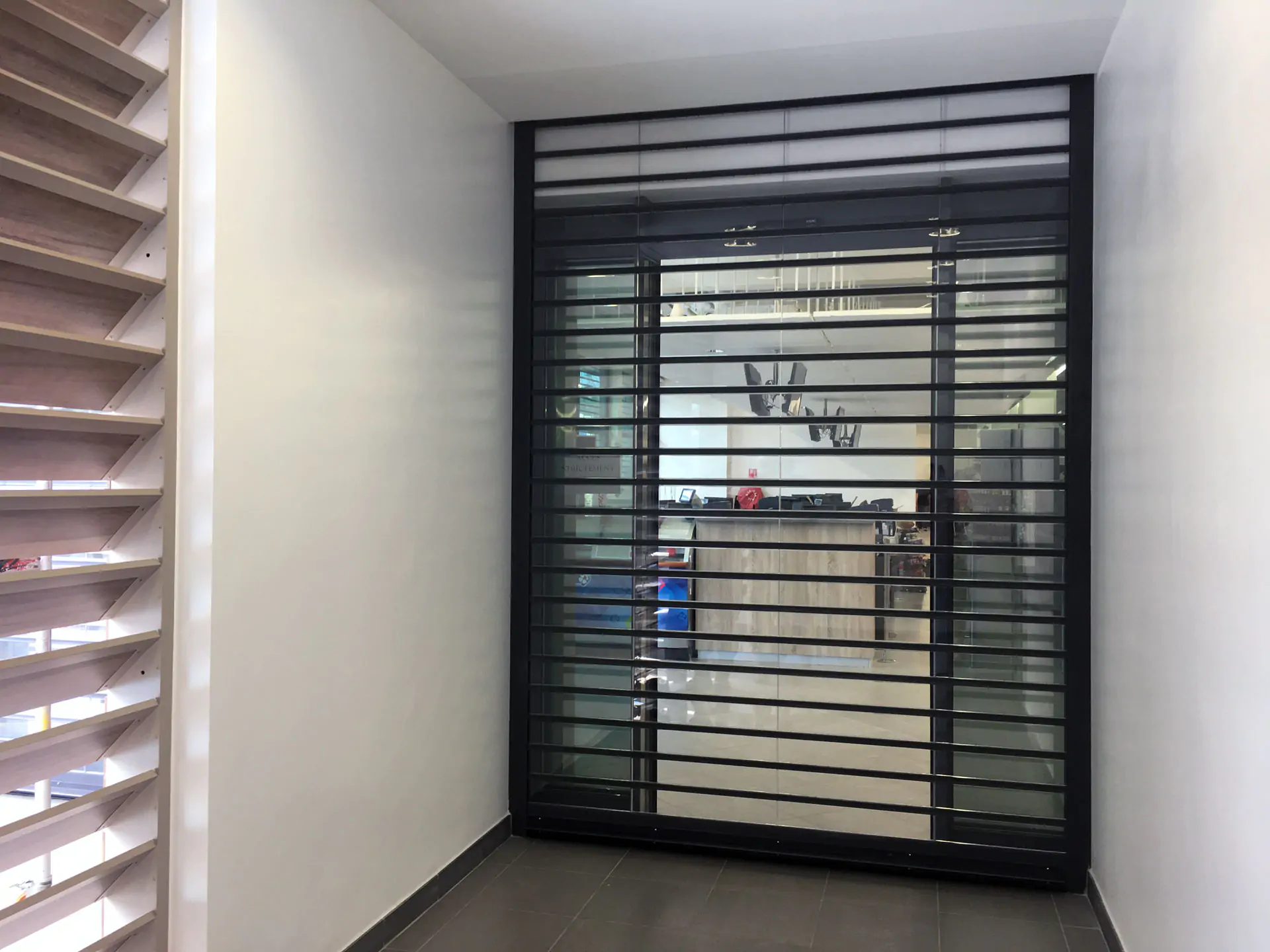 rideau transparent en polycarbonate