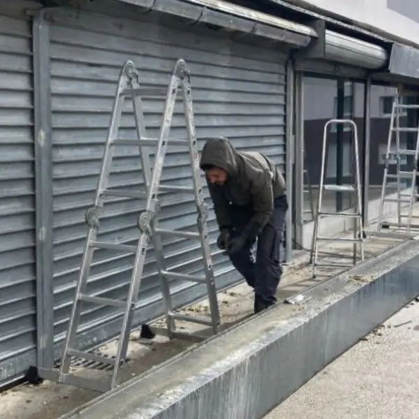 Installation rideau métallique manuel Saint Lô