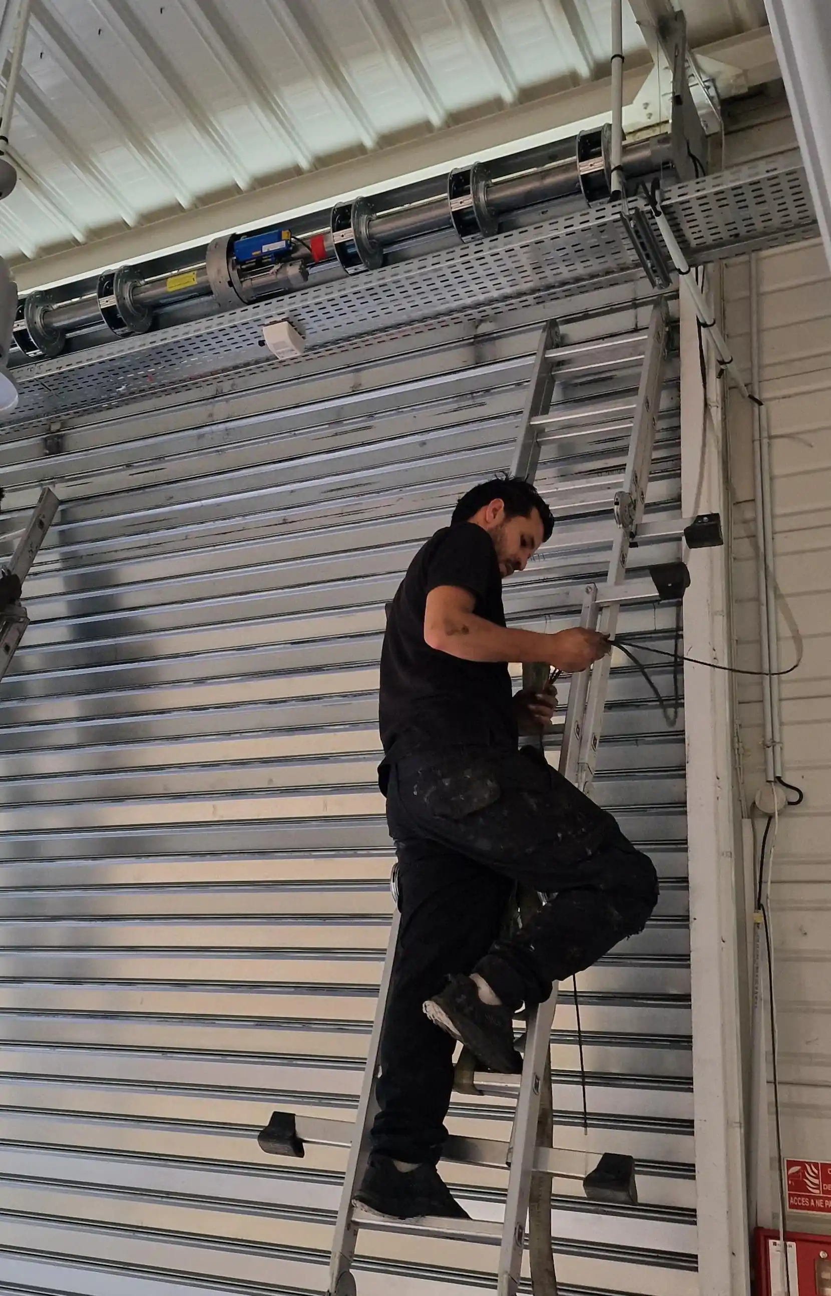 Changement moteur rideau métallique Brumath