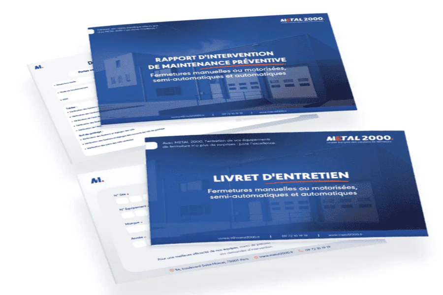 carnet entretien porte industrielle Senlis 60300