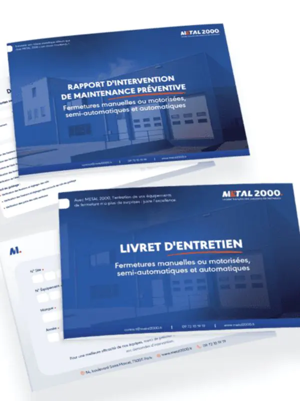 carnet entretien porte industrielle Liévin