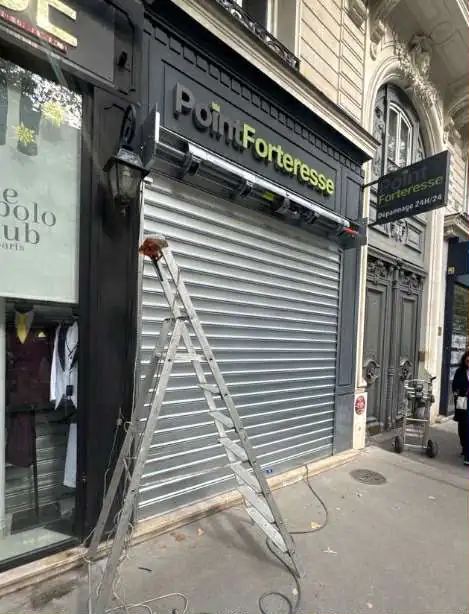 Déblocage rideau de fer à L'Étang la Ville