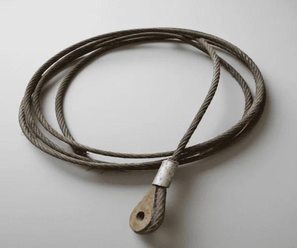 Câble de levage porte sectionnelle usé