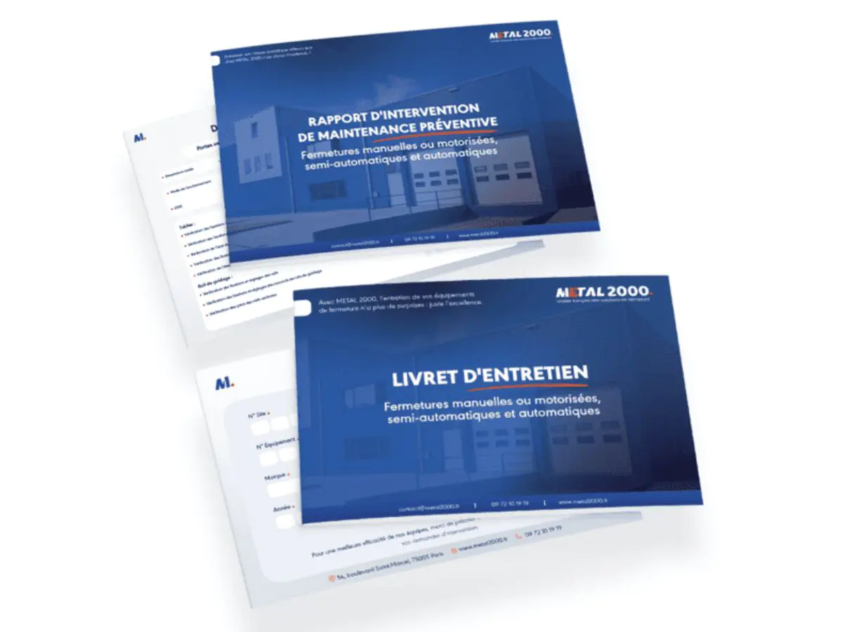Carnet entretien porte industrielle Caen