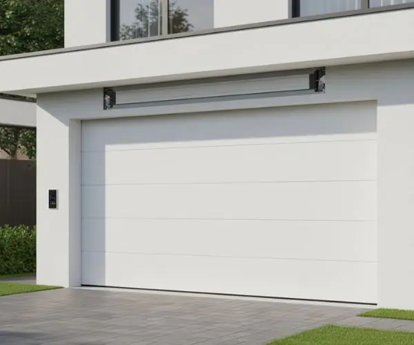 Porte de garage avec moteur intégré