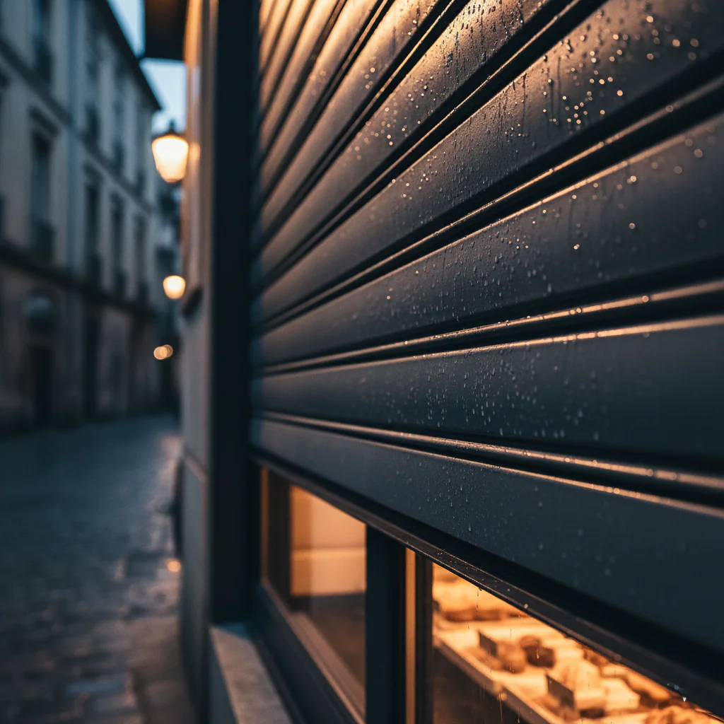 Rideau métallique plein