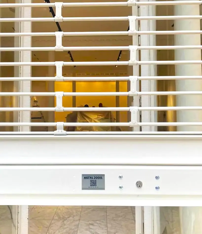 Rideau transparent en polycarbonate