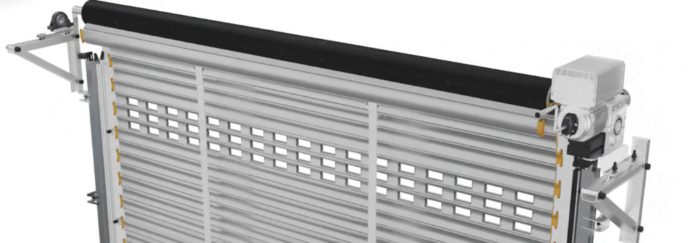 moteur lateral rideau metallique industriel