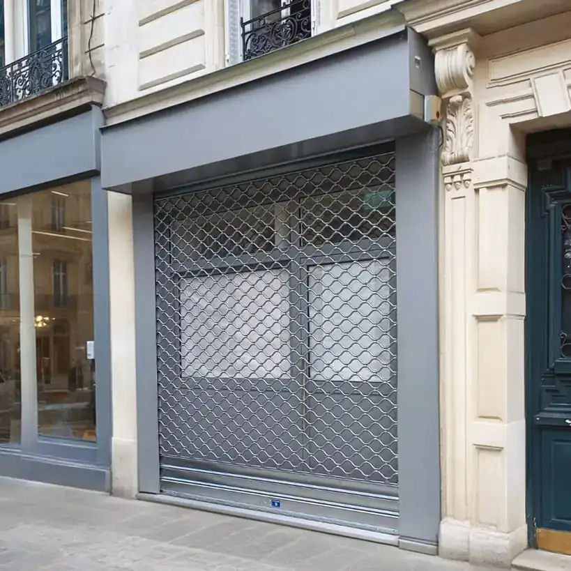 Fabrication rideaux et grilles métalliques pour commerce La Courneuve