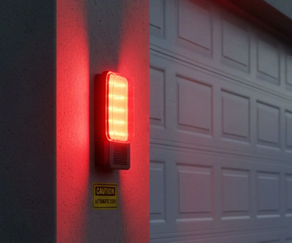 feux d’avertissement porte de garage