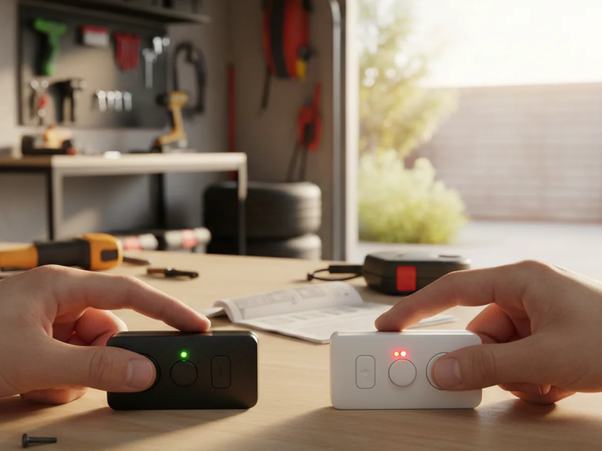 Duplication de la programmation d'une télécommande porte garage