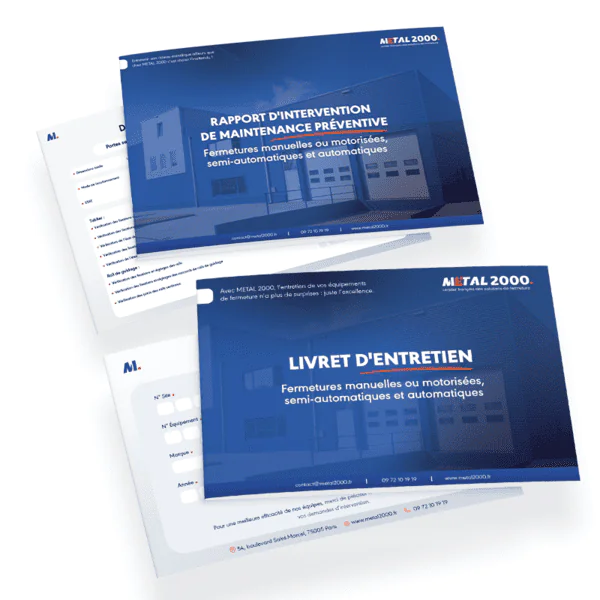 Carnet entretien porte de garage Bagnolet 93170