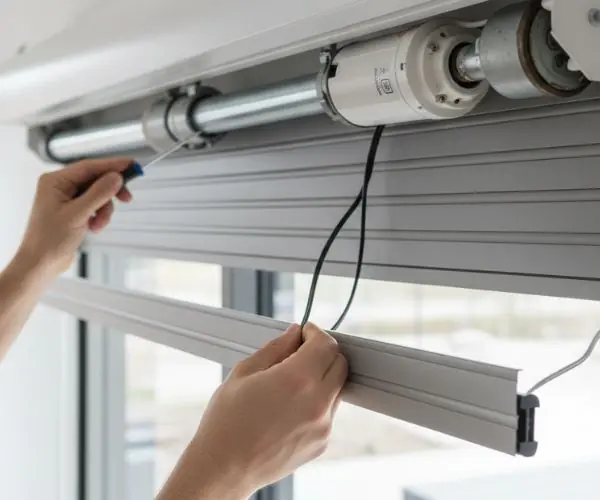 Démontage moteur et axe volet roulant electrique enacastrable