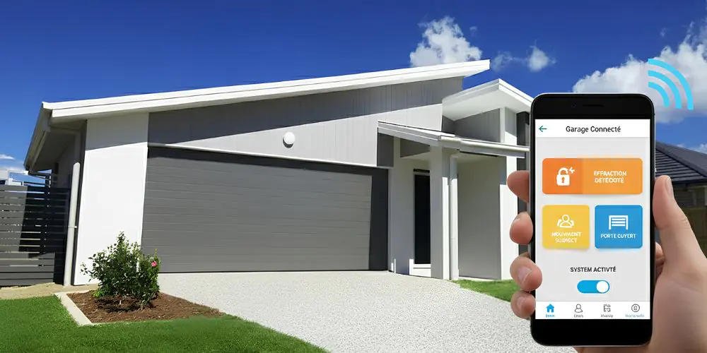 Installation motorisée pour porte de garage intelligente