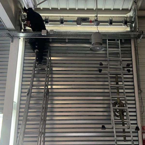 équilibrage des ressorts d'un rideau métallique