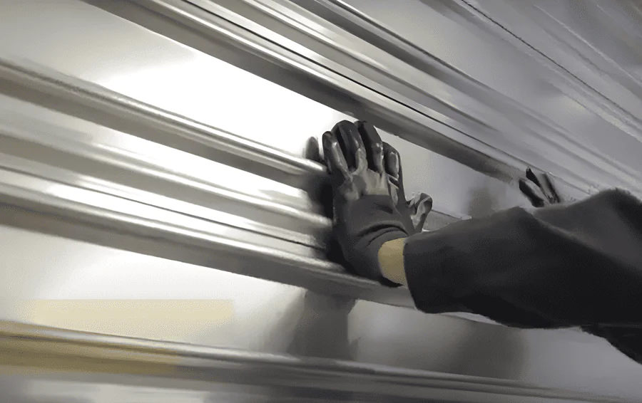 Rideau métallique CR3 avec profilblock 