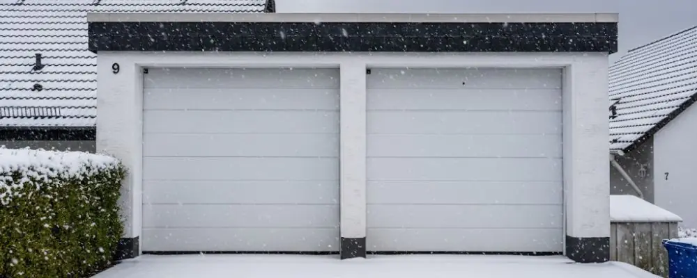 Blocage porte de garage par le gel