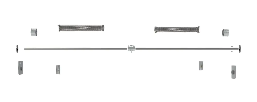 Composants porte de garage sectionnelle