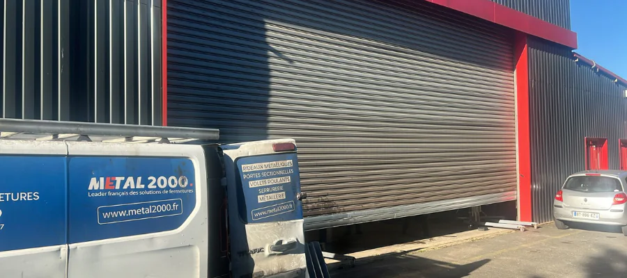 Dépannage rideau métallique bloqué Marne