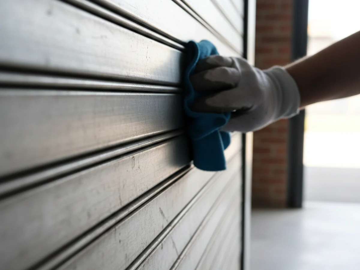 entretenir un rideau métallique en acier galvanisé