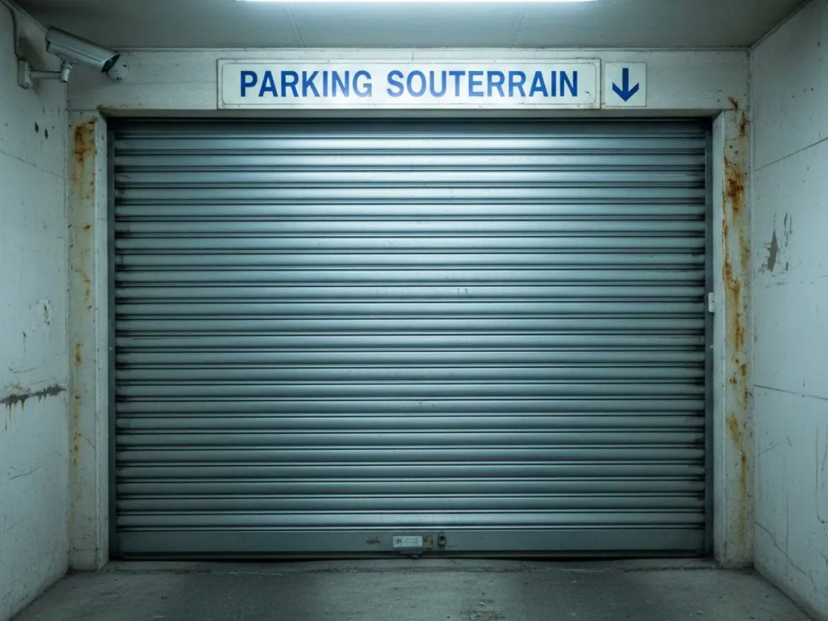 rideau métallique garage sous sol