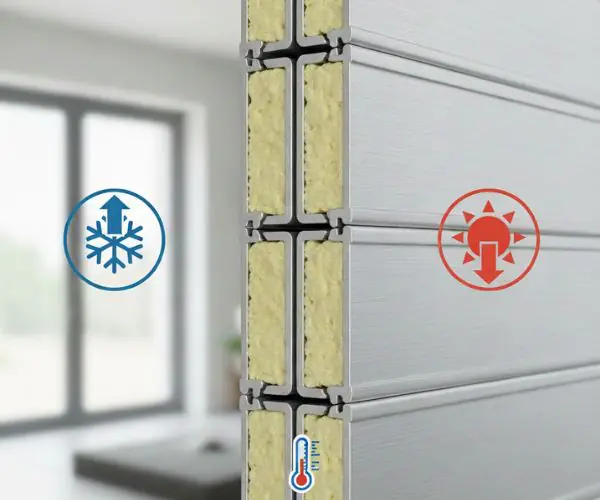 volet roulant en aluminium avec mousse isolante