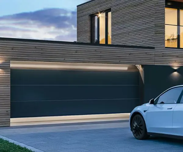 Porte de garage double unique