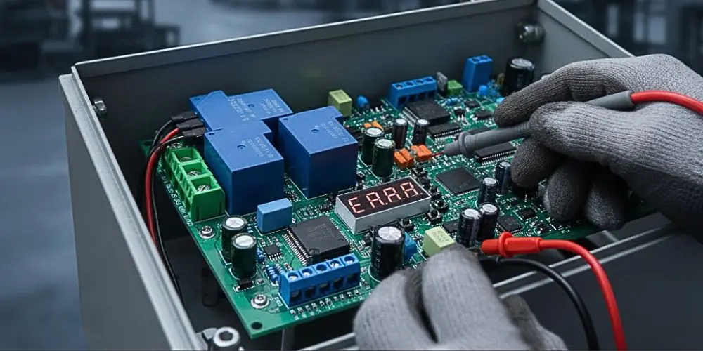 Diagnostic carte commande moteur industriel