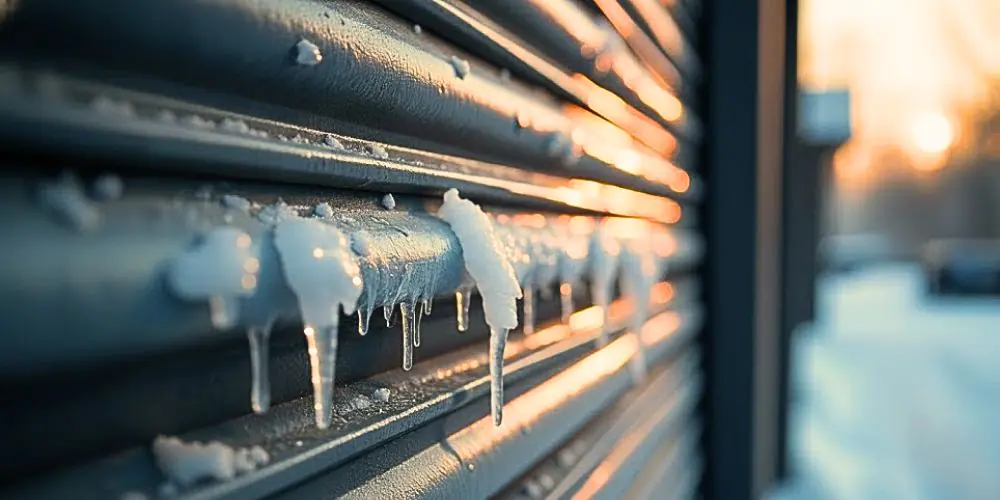 Volet roulant bloqué par le gel que faire ?