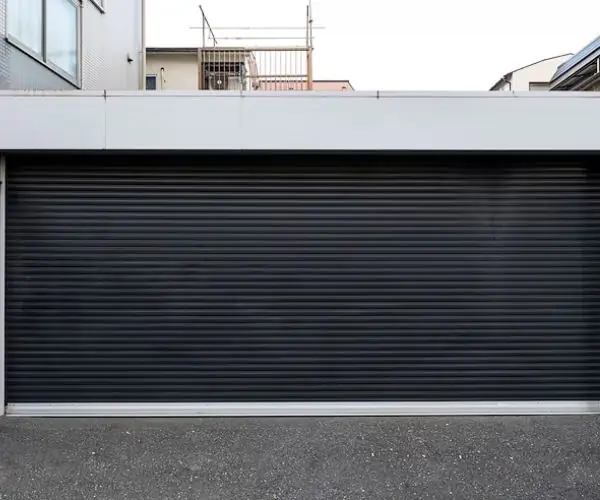 porte de garage enroulable double