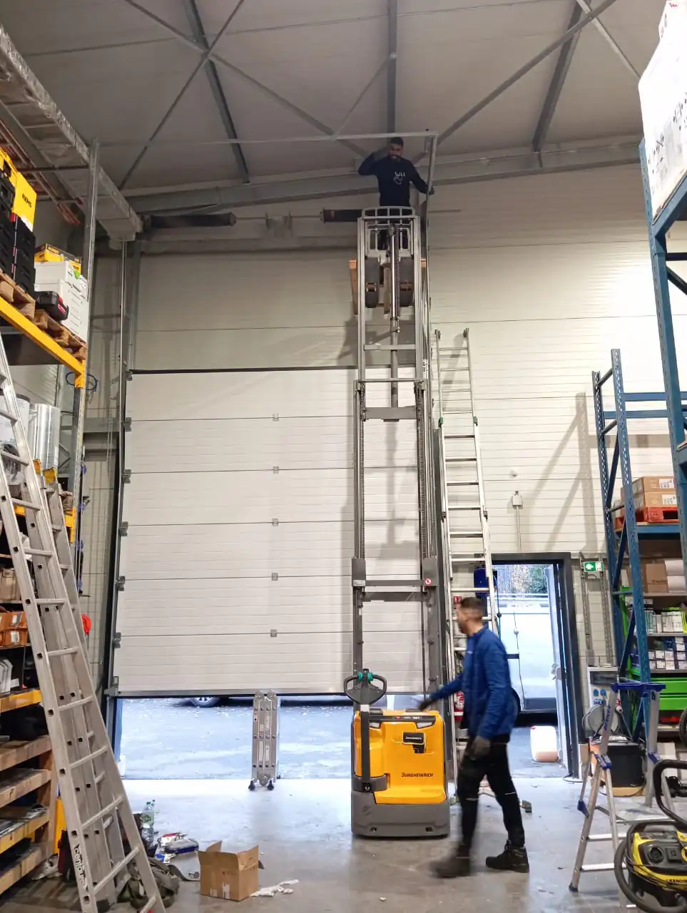 Remplacement moteur porte industrielle motorisée Villennes-sur-Seine (78670)