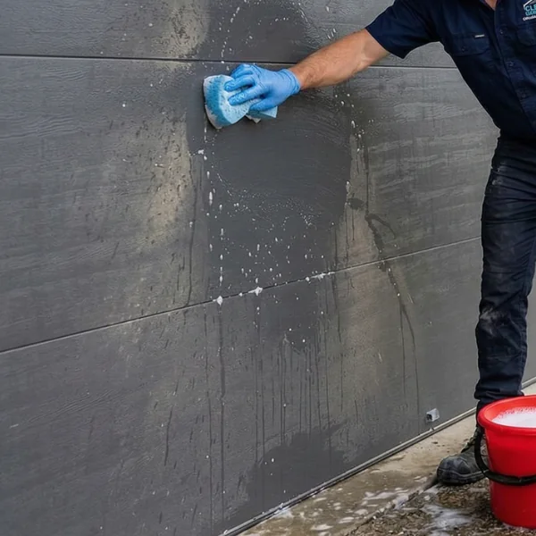 Nettoyage de la porte de garage 