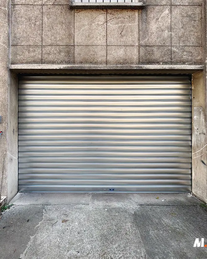 Déroulement de l'intervention : pose rideau métallique