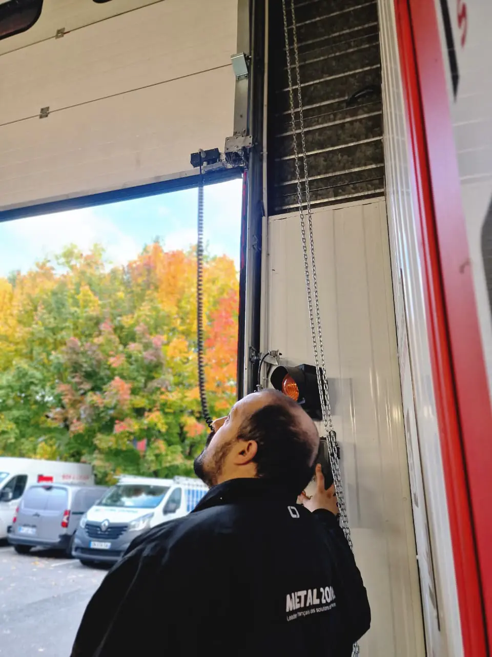 Déblocage porte automatique industrielle Le Raincy