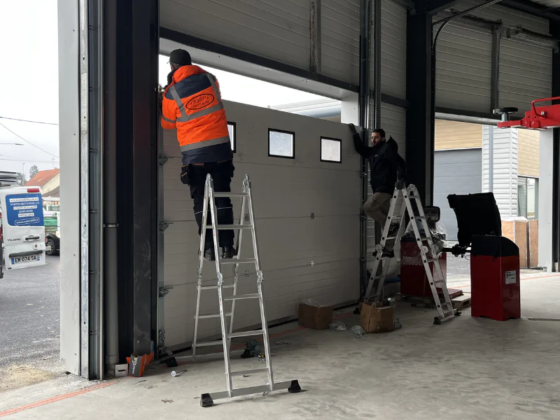 Remplacement moteur porte industrielle Quincy-Voisins