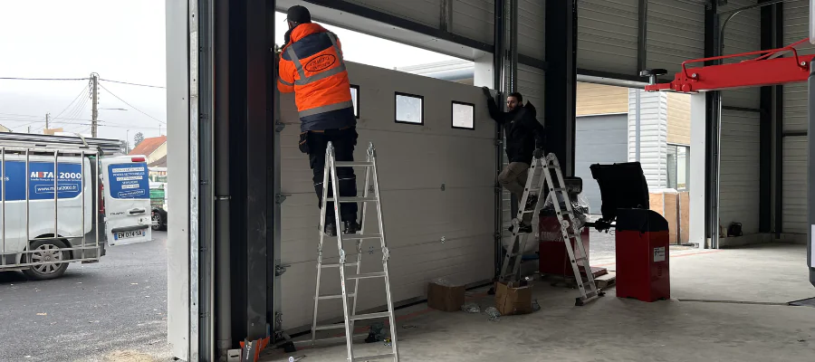 remplacement ressort porte industrielle à La Rochette