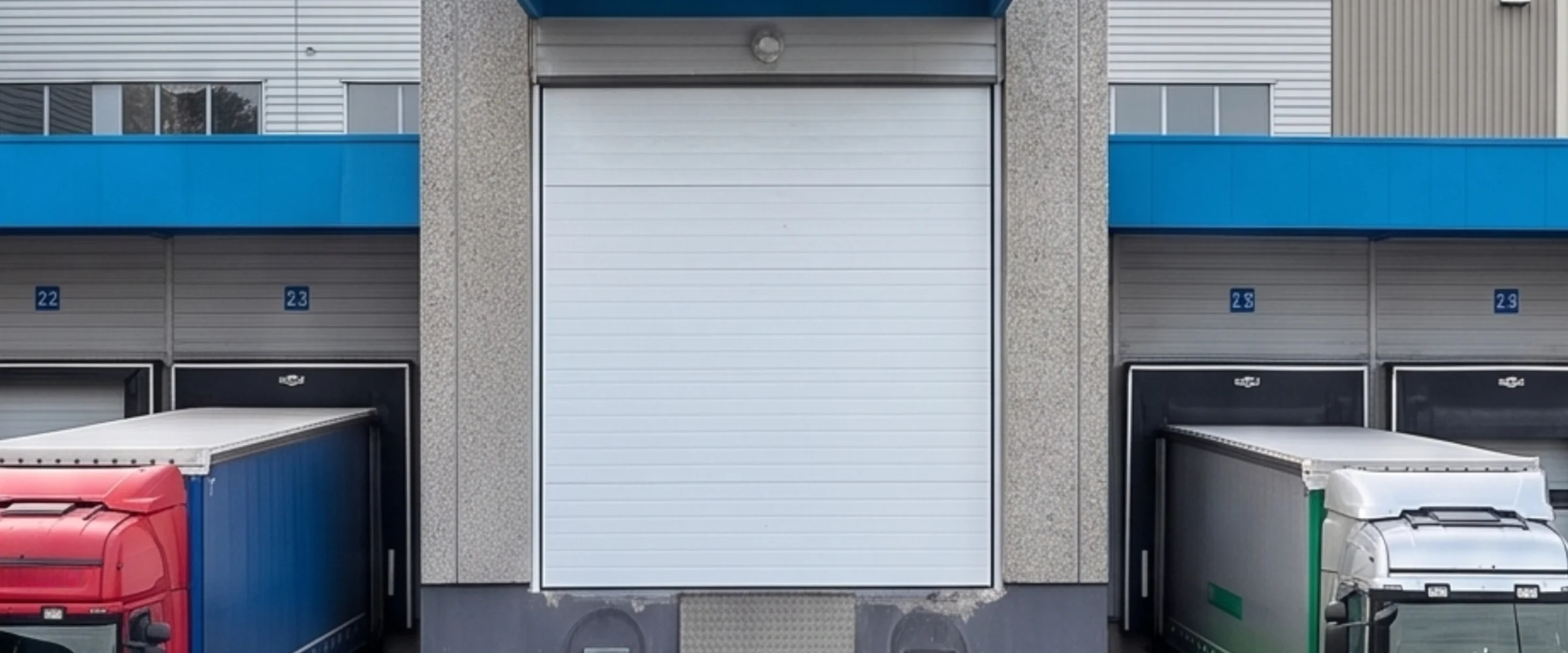 Installation d'une porte sectionnelle industrielle motorisée pour CARGOTRANS (95)